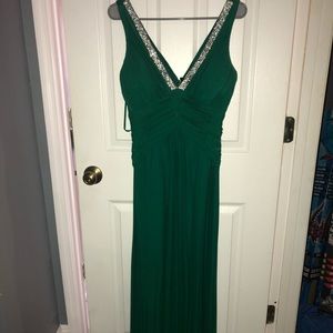 Beautiful green evening gown